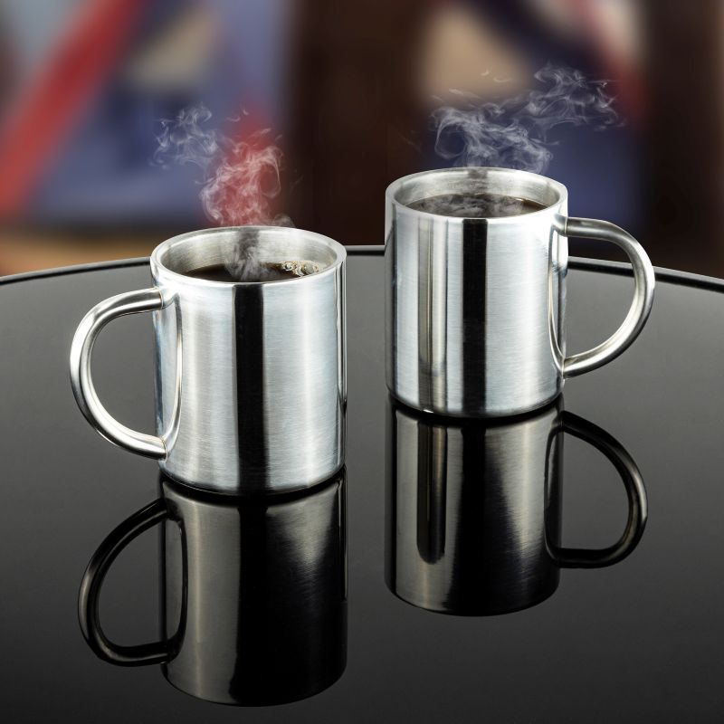 Stainless Steel Thermo Mug 200ml Per Coffee Cup - Afanaya